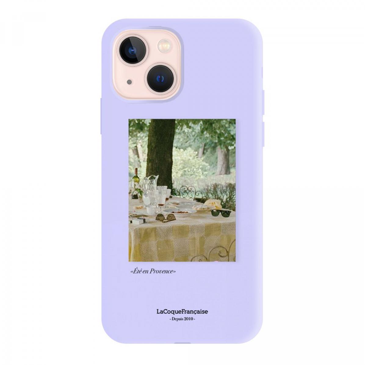 Coque iPhone 13 Mini Silicone Liquide Douce lilas Été Provencal La Coque Francaise.