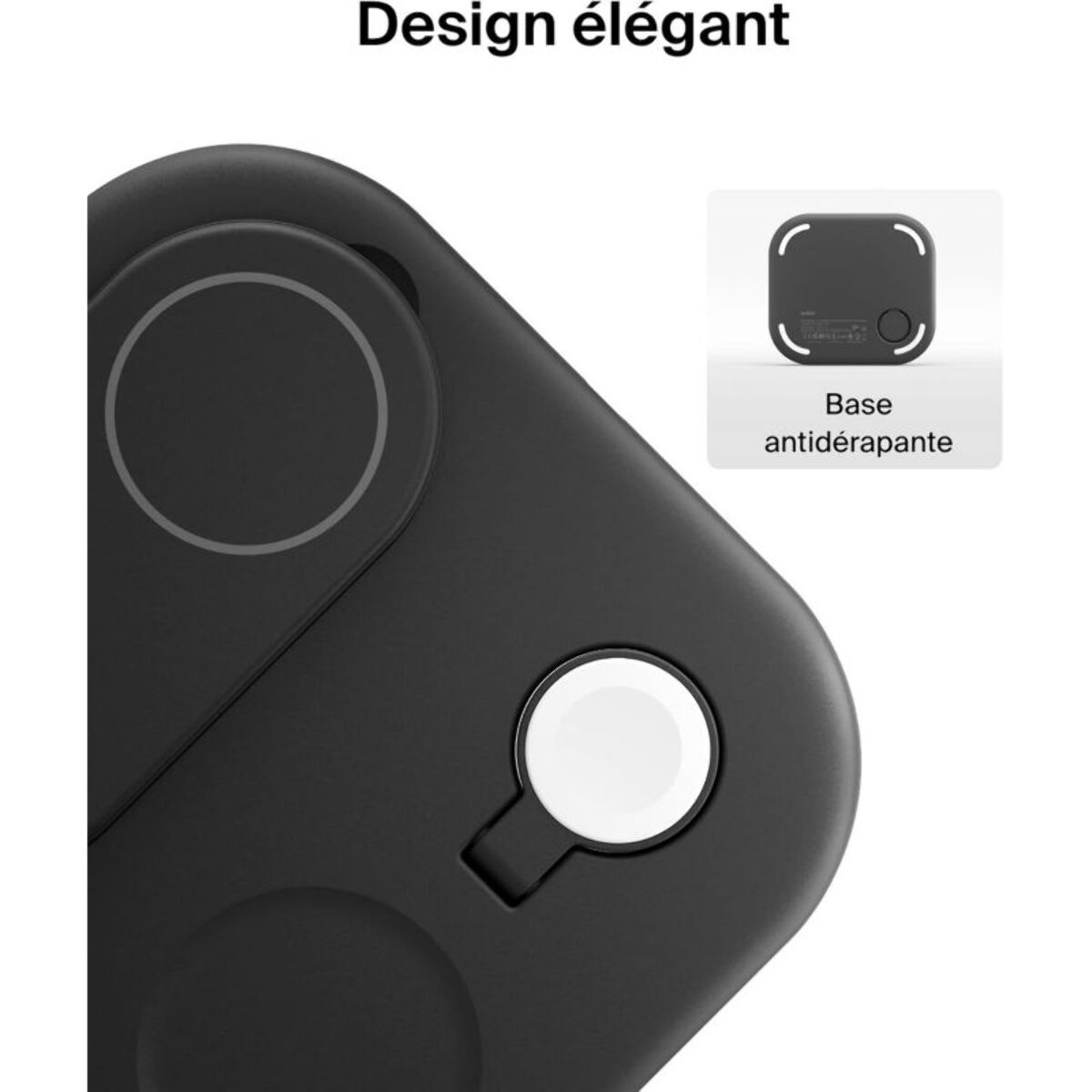 Chargeur induction BELKIN induction 15W 3en1 noir