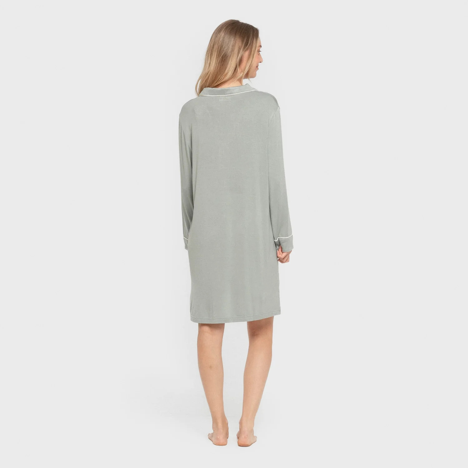 Camicia da notte keike in maglia di viscosa da donna