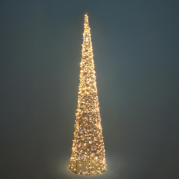 Cono con 1000 led 10% flash pvc - Pezzi 1 - ORO - Bianchi Dino SpA