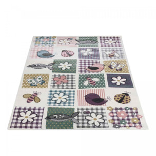 Tapis enfant tissé motif géométrique LANE