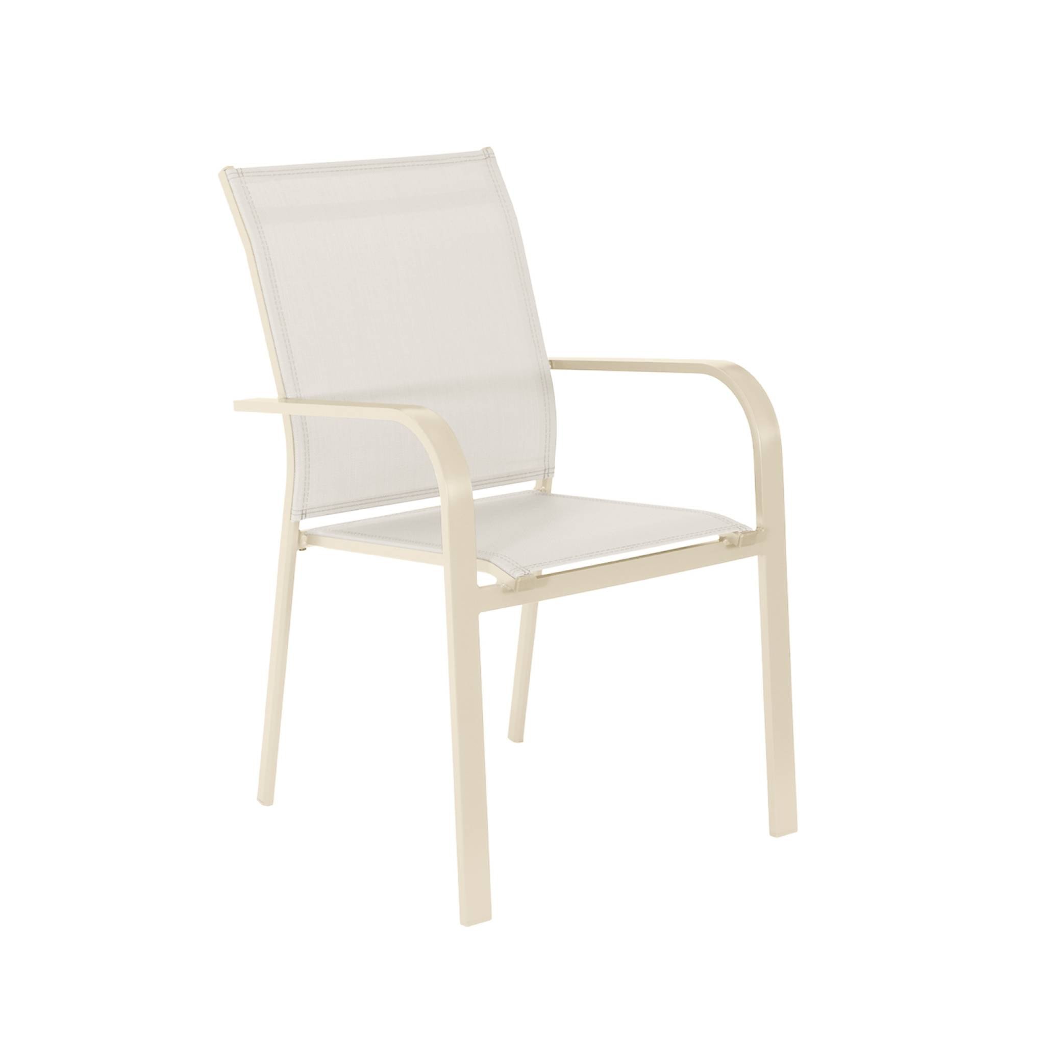 Table de jardin ronde aluminium + 6 assises OREVA + BUFFALO