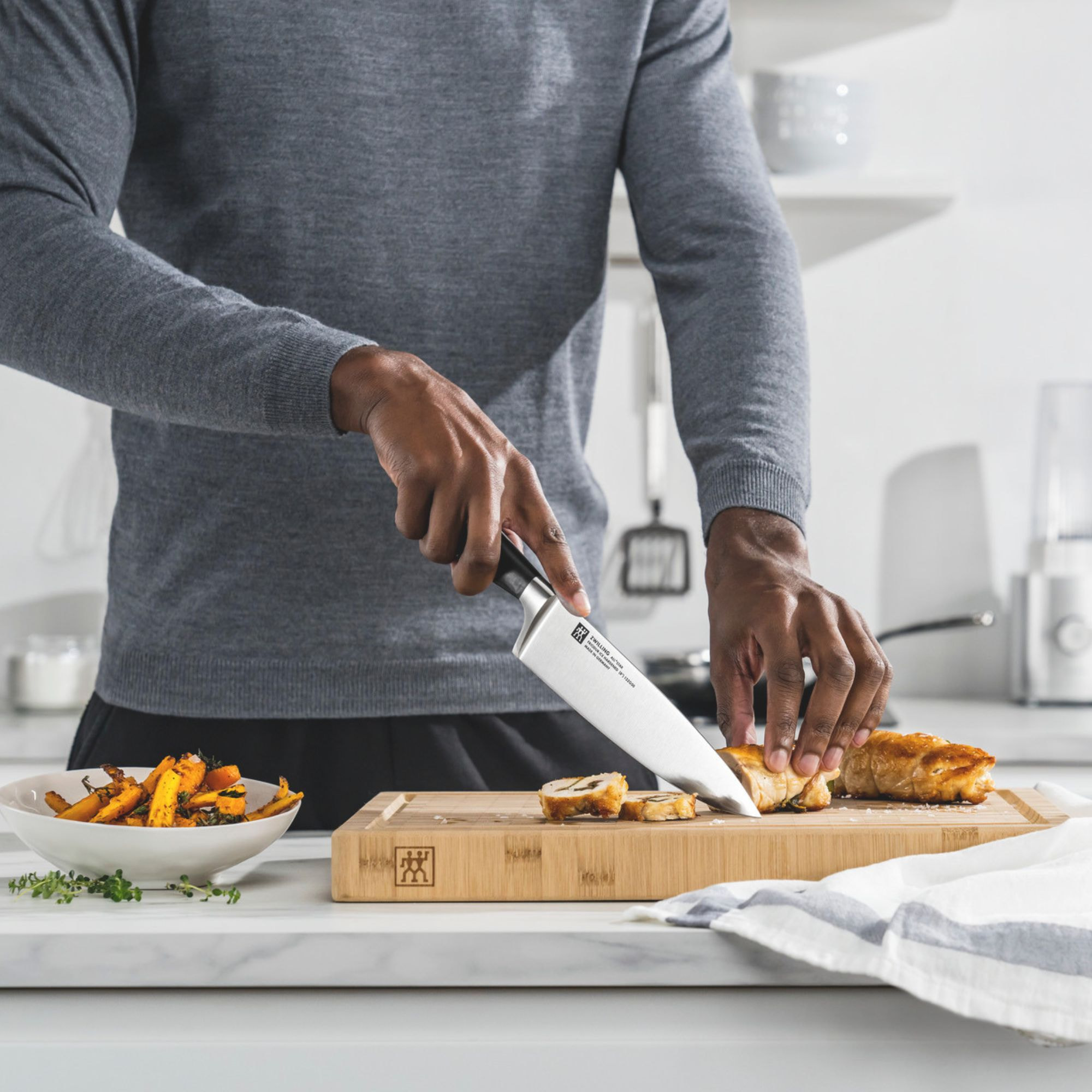 Couteau de chef 20 cm, Argent