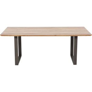 Table Symphony acacia acier Kare Design