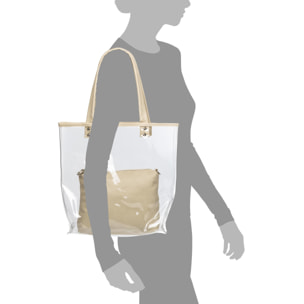 Domodossola Bolso Shopper Mujer.Material PVC Piel Sintética PU