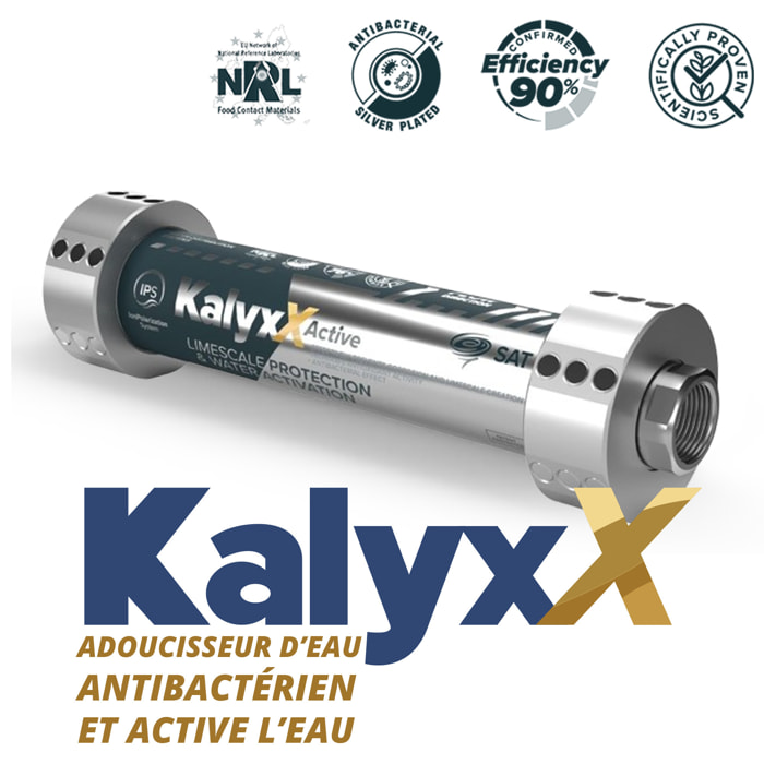 Adoucisseur d'eau Anticalcaire Antibacterien innovant IPS Kalyxx Active G1 " femelle (IPSKXAG1)