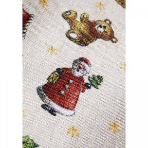 Tapis salon ou chambre enfant,  motif fêtes de SANTA, kilim original, entretien facile