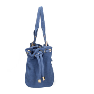 Borsa a mano da donna Made in Italy - Modello Lumena Lux - 100% pelle - 20.0 x 21.0 x 33.0 cm