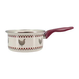 Casserole en acier émaillé 16cm - tous feux GALLINA