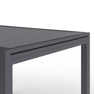Ensemble repas extensible 8 places polywood gris