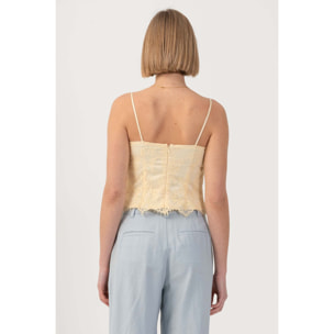 Kocca - Top bustier in pizzo Donna