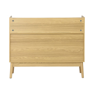 Meuble vinyle vintage décor bois. Dune. L 100 x l 48 x H 81.5cm