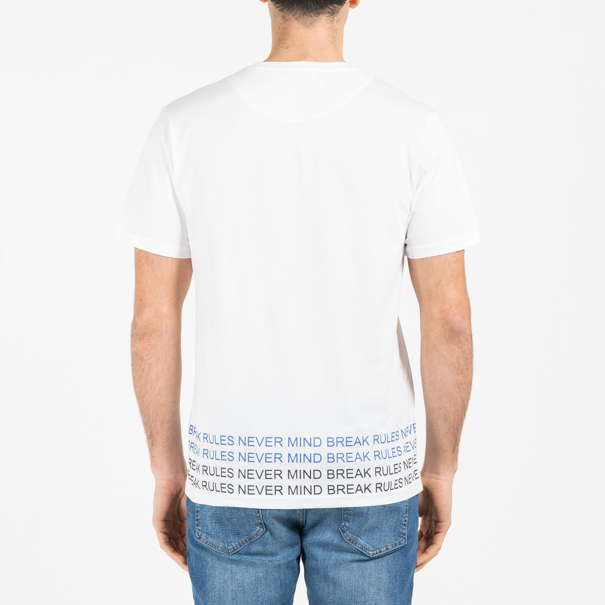 T-shirt jersey cotone organico con stampa narrow fit