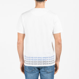 T-shirt jersey cotone organico con stampa narrow fit