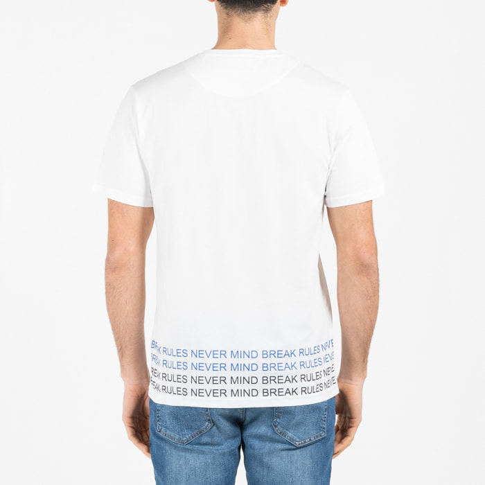 T-shirt jersey cotone organico con stampa narrow fit