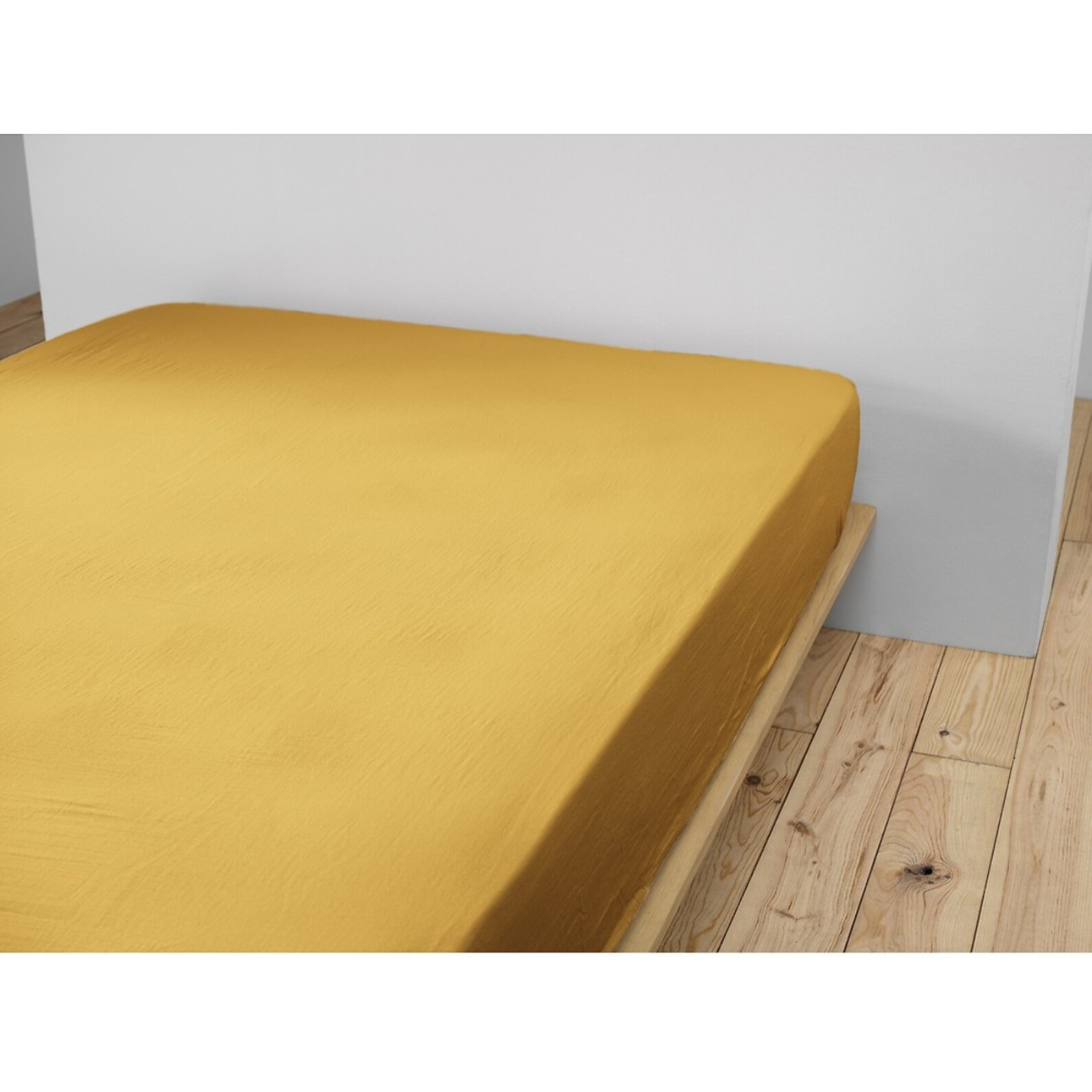 Drap Housse - Bonnet:30cm - 100% gaze De Coton Safran