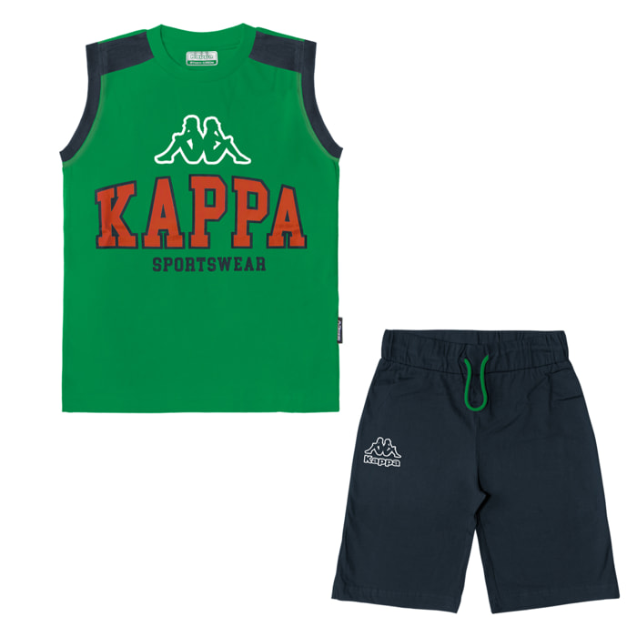 Completo Corto Bimbo Ragazzo KAPPA Cotone