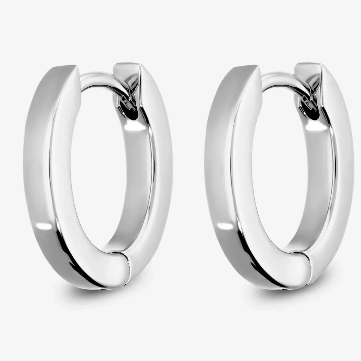 Orecchini Ovali Lucidi placcati Oro Giallo 18Kt