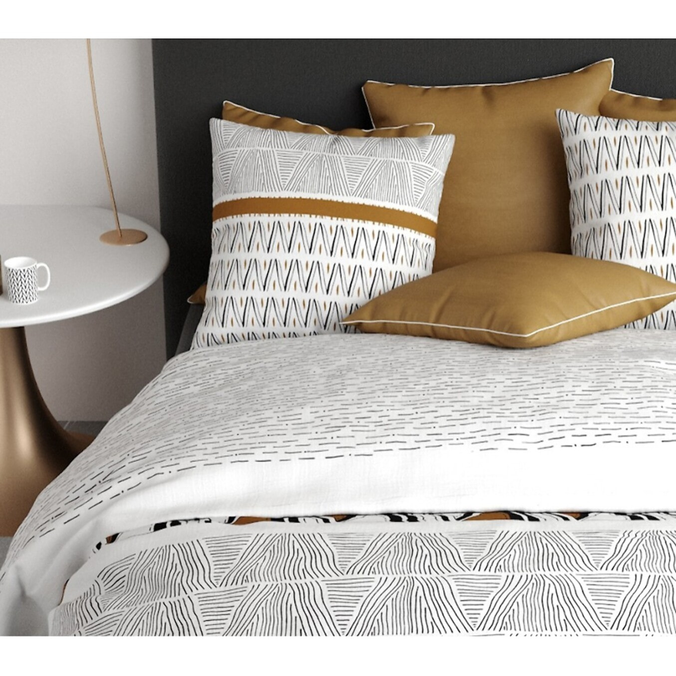 Parure housse de couette coton Louxor