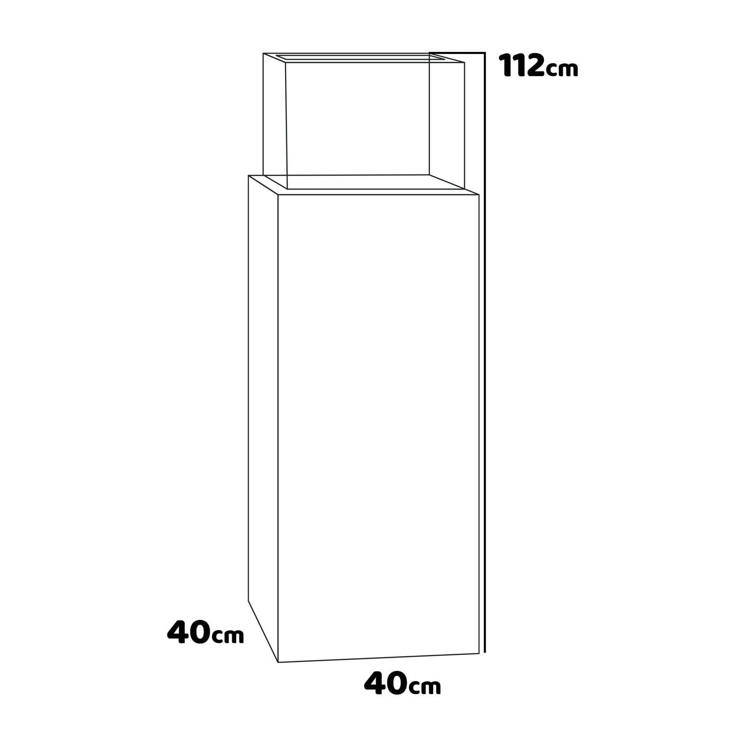 Marcantonio - Camino a bioetanolo terra freestanding 40x40xH112 cm