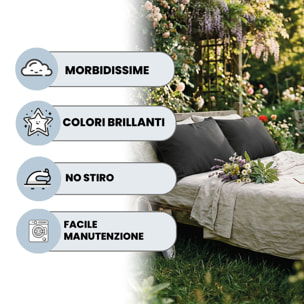 COPPIA FEDERE ELEGANT, 100% Microfibra - FUMO