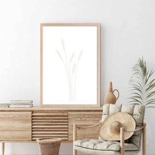 Affiche  scandi blés Affiche sous cadre bois
