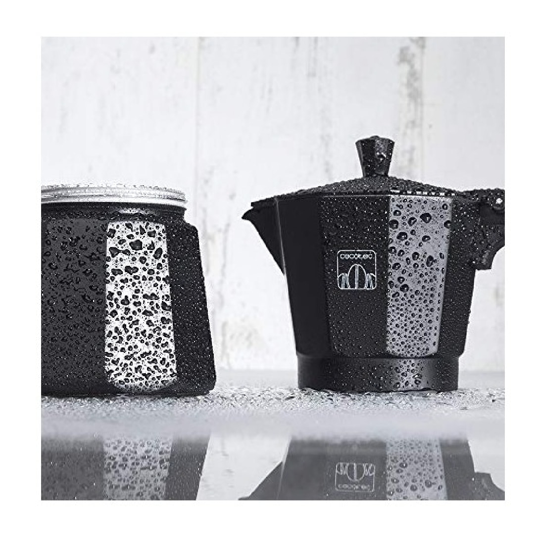 Cecotec Cafetera Italiana MokClassic 300 Black. Fabricada en Aluminio Fundido Ap
