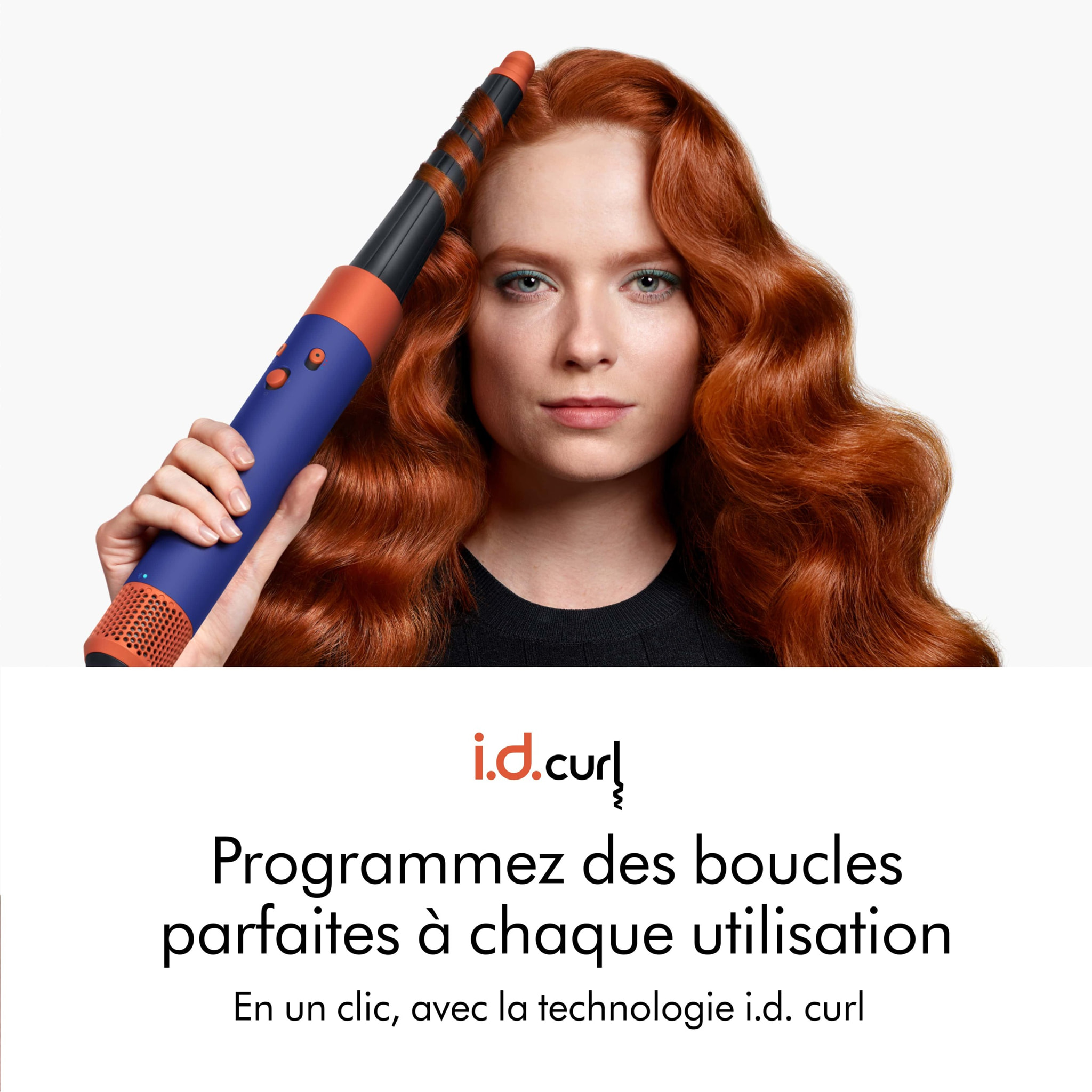 Multi-styler asciugacapelli Dyson Airwrap i.d.™ per capelli lisci e ondulati in Pervinca/Tangerine | Ricondizionato