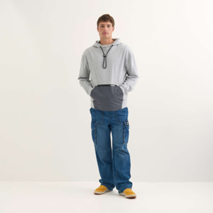 Sudadera MUNICH Space streetwear hombre de algodón gris