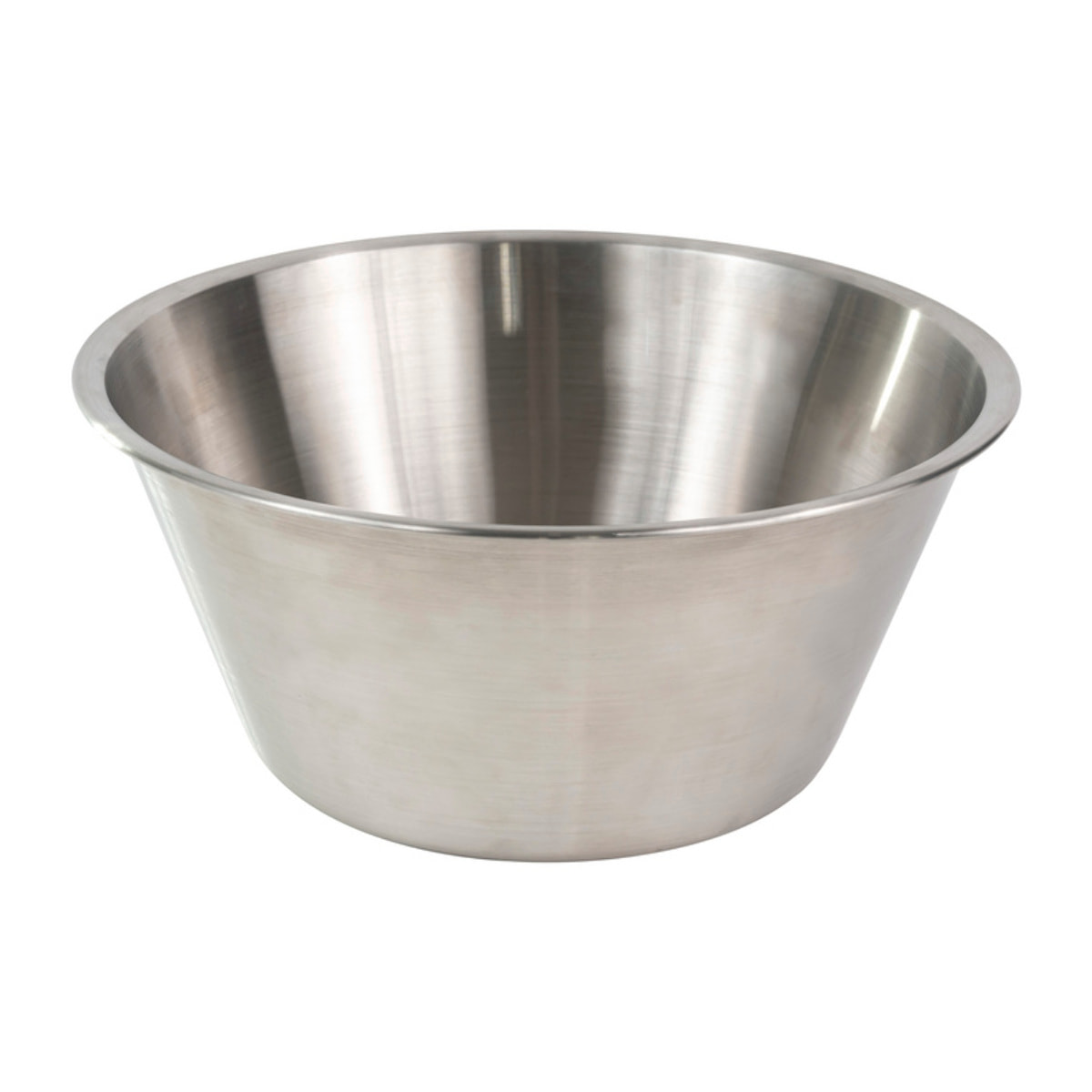 Bassine fond plat - inox - 16 cm