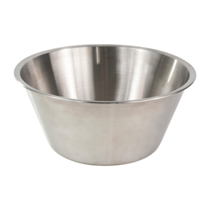 Bassine fond plat - inox - 16 cm