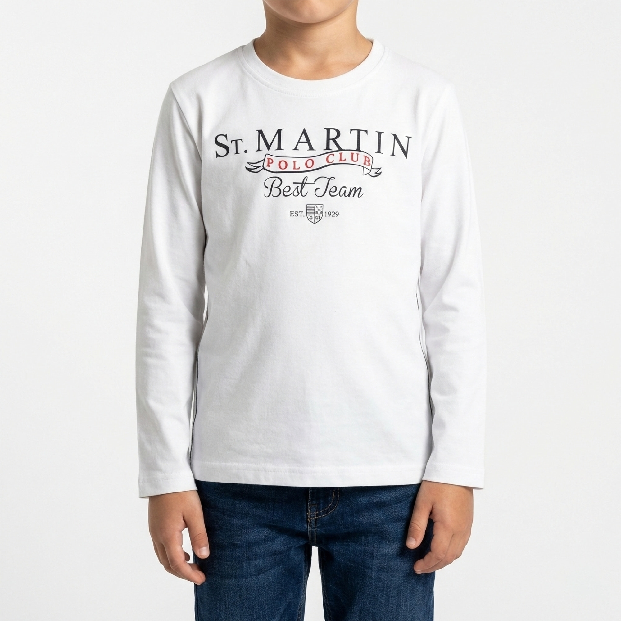 T-shirt maniche lunghe con ricamo logo