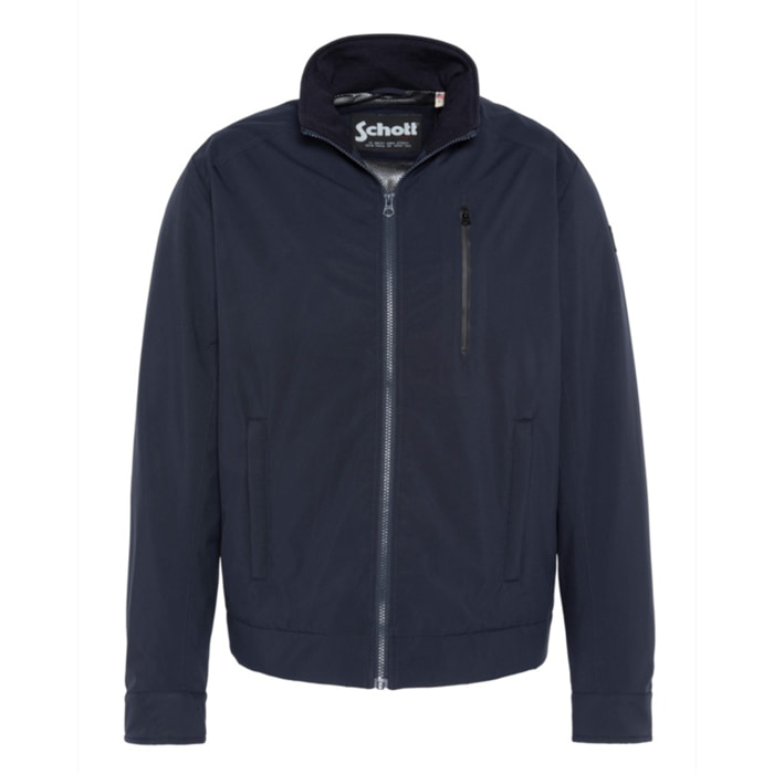 BUTLERBASIC JACKET IN SUPER LIGHT FABRIC WITH LAMINATIONSchott NYCNAVY