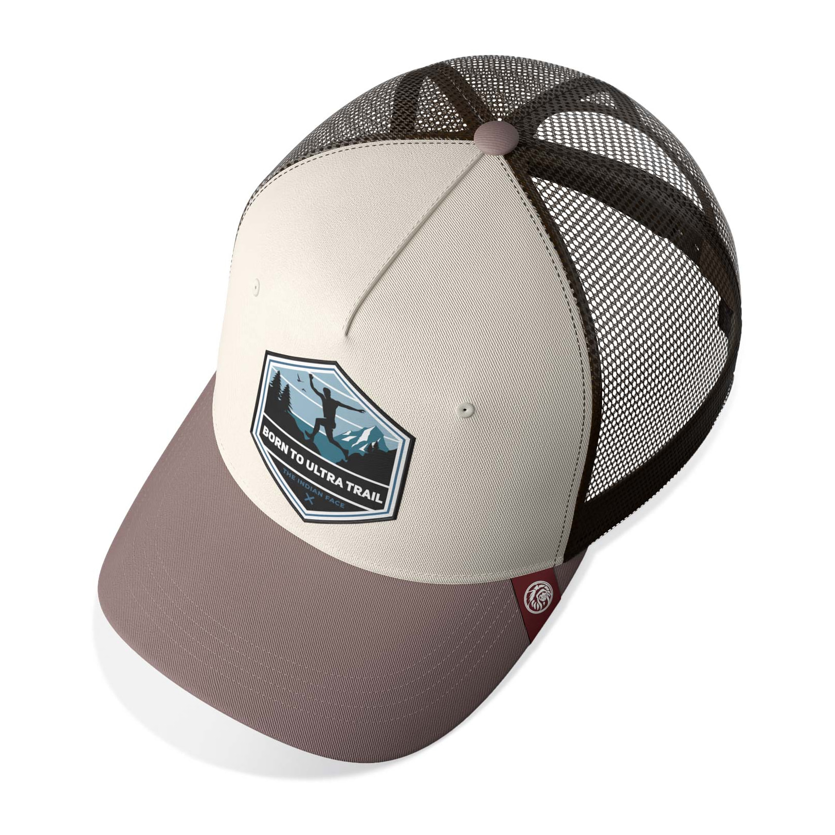 Gorra Trucker Born to Ultratrail Marron The Indian Face para hombre y mujer