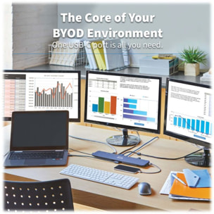 Hub EATON d'accueil  11-en-1 triple écrans