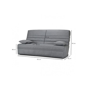 Banquette clic-clac en tissu 130x190 cm - SARAGOSSE