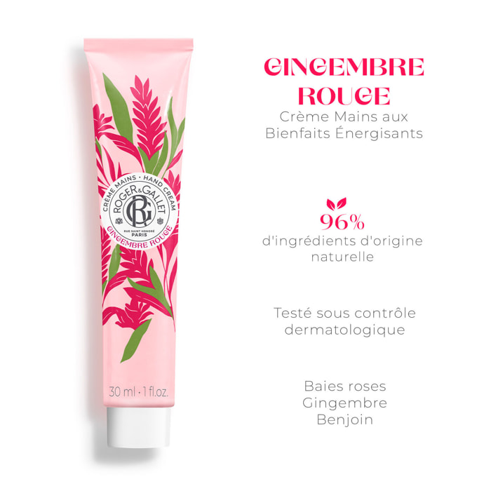 Gingembre Rouge - Crème Mains Bienfaisante 30 ml