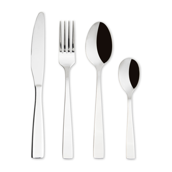 Servizio 16 posate Excelsa – Shadow, Acciaio Argento