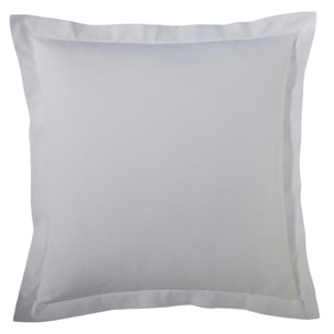 Taie d’oreiller percale de coton made in France - Gris clair