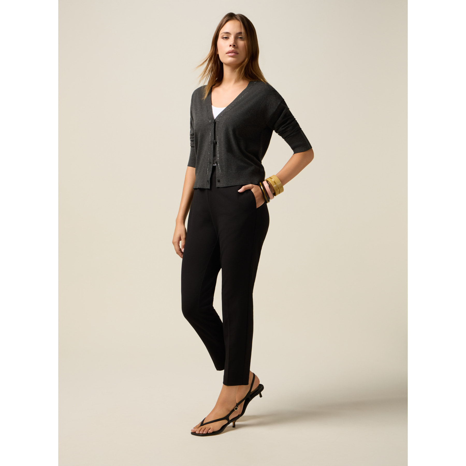 Oltre - Pantaloni a sigaretta - Nero