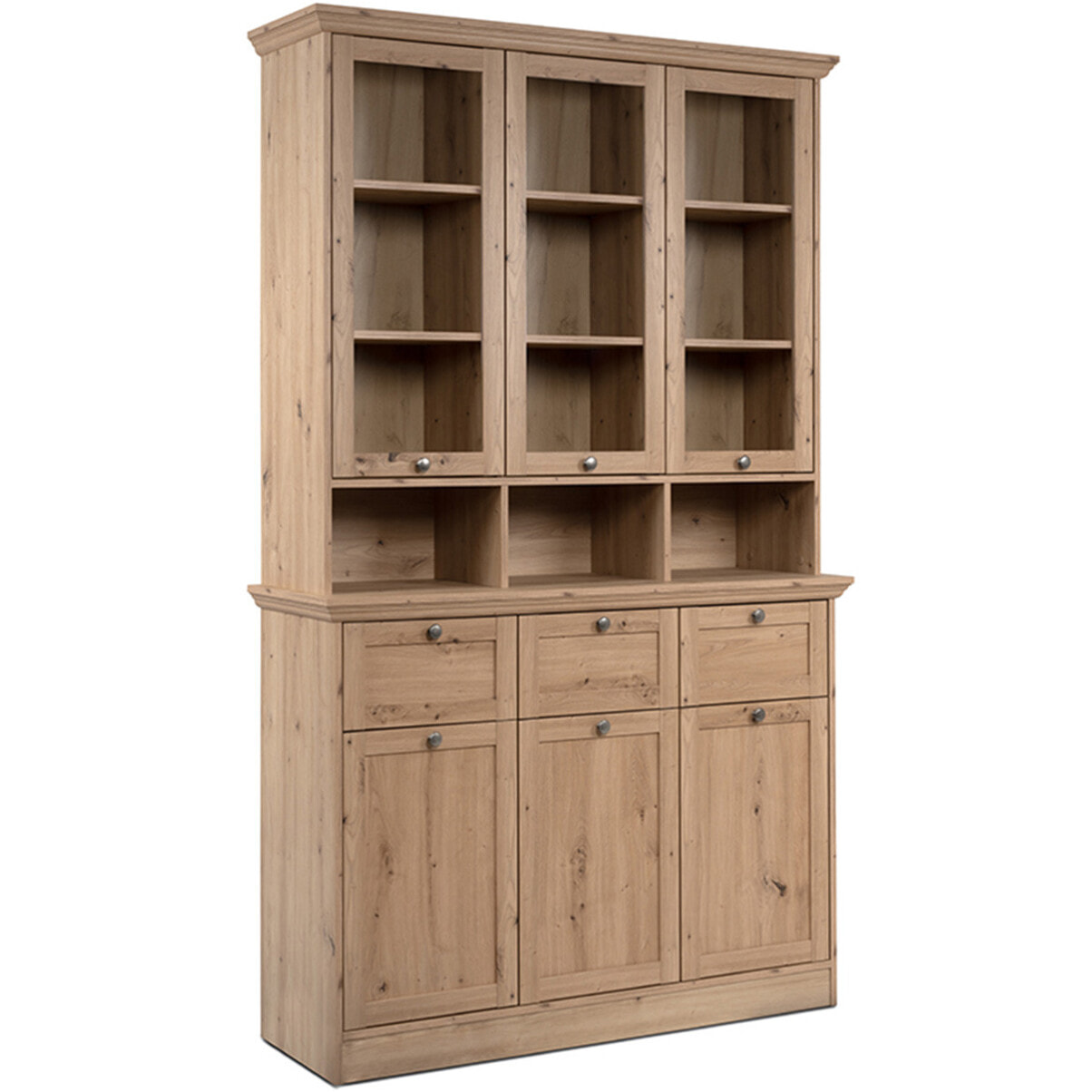 Buffet haut 6 portes 3 tiroirs - SAGA