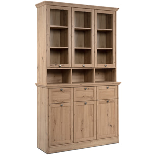 Buffet haut 6 portes 3 tiroirs - SAGA