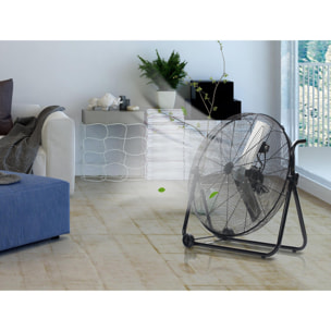 Ventilateur industriel 160W avec 3 vitesses et roues