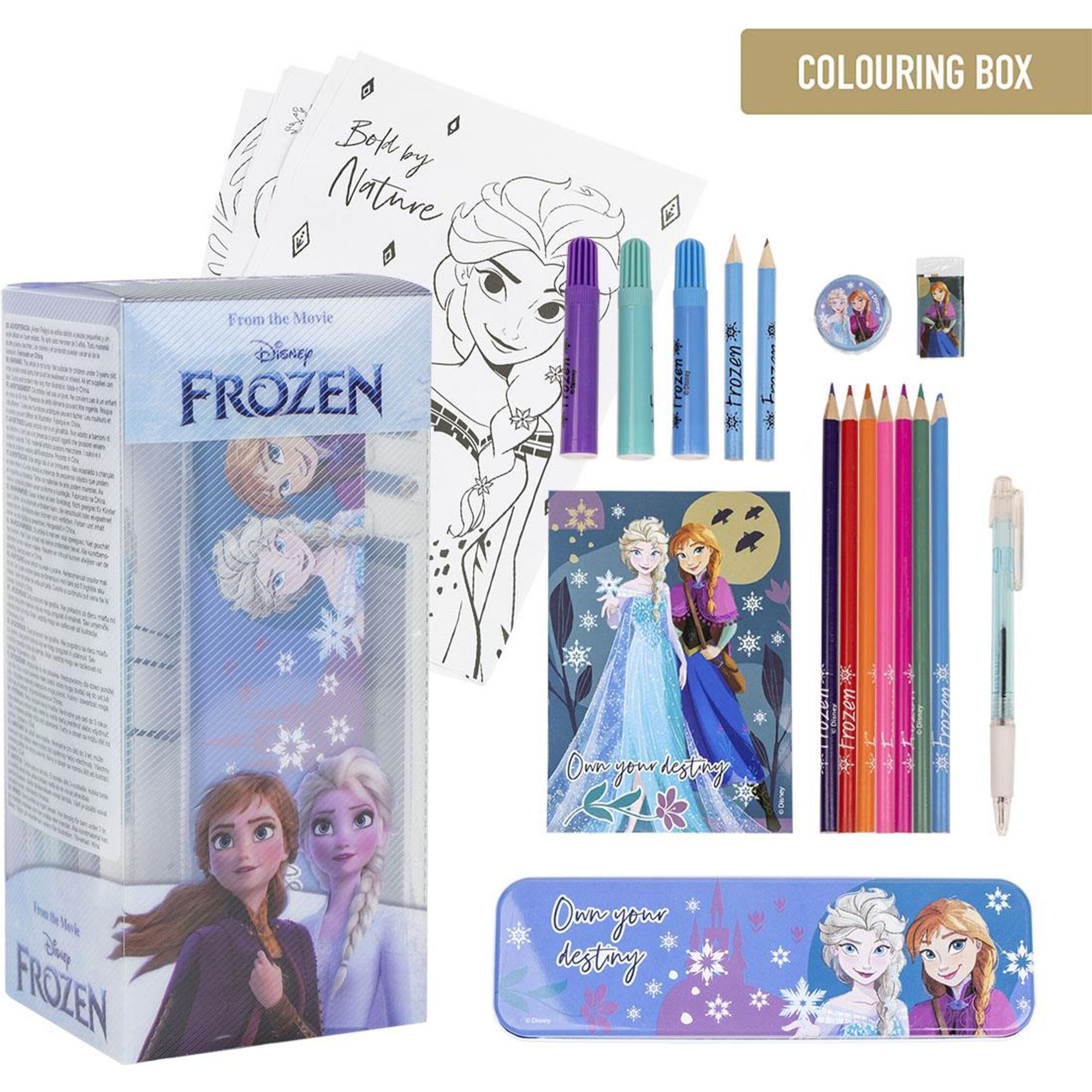Set Papelería Coloreable Frozen