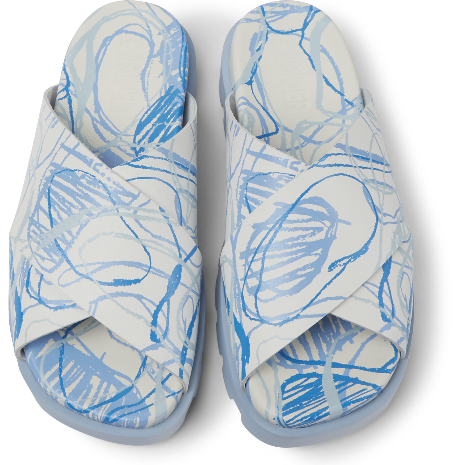 Sandalias - CAMPER Brutus - Multicolor - Cuero liso