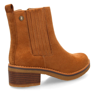 Botín mujer con tacón cierre elástico