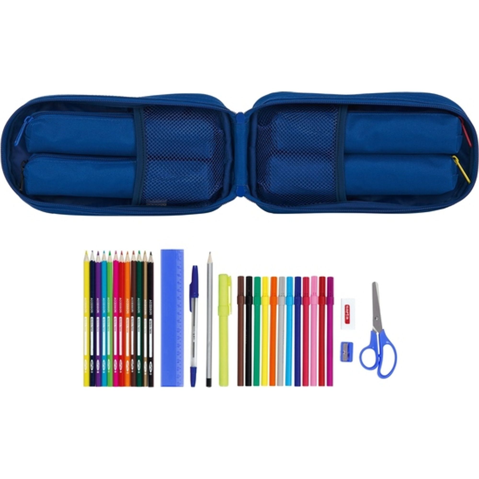 Plumier mochila c/4 port.llenos blackfit8 oxford