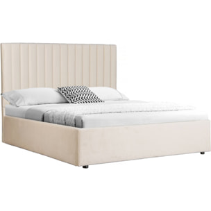 Lit avec coffre "Mia" - 140 x 190 cm - Beige