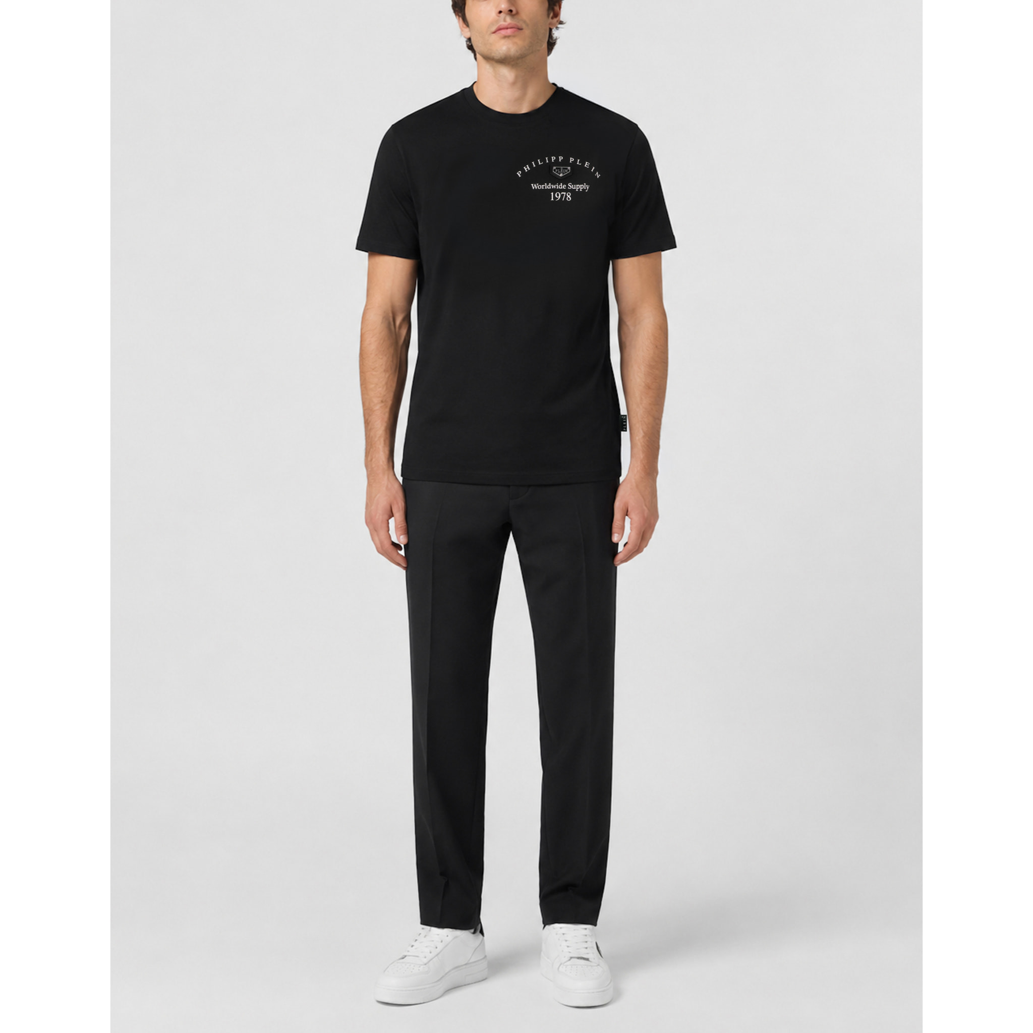 PHILIPP PLEIN Camiseta de cuello redondo y manga corta