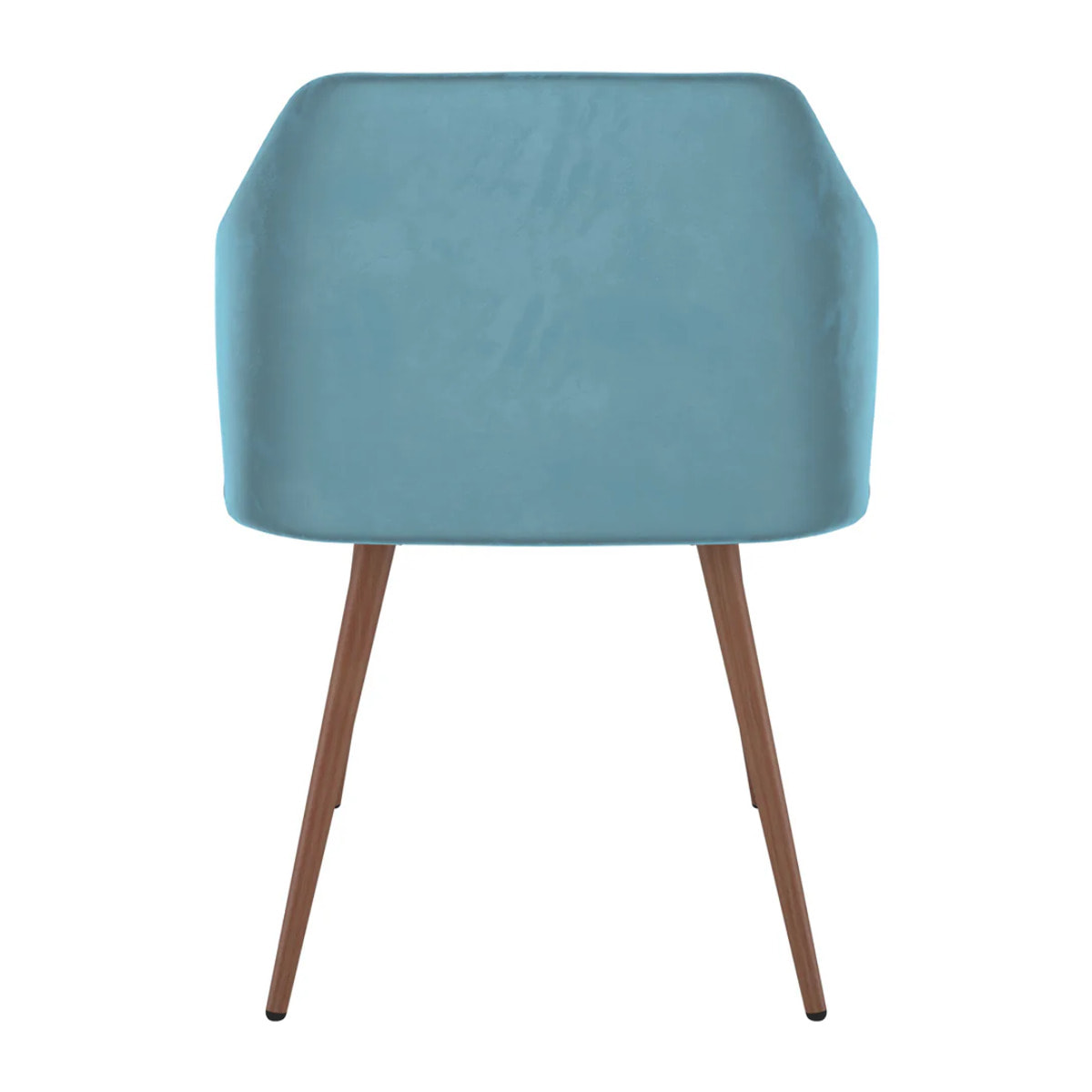 Lot de 2 chaises avec accoudoirs en velours bleu - Daisy